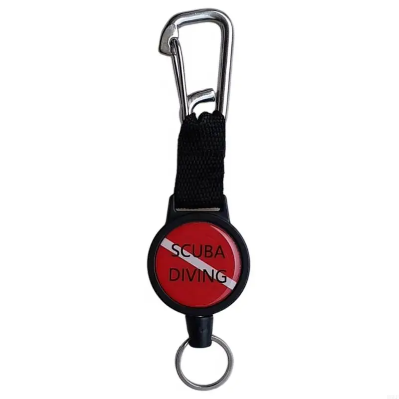 85LF Practical Gear Stainless Steel Extendable Diving Lanyard with Utility Hook