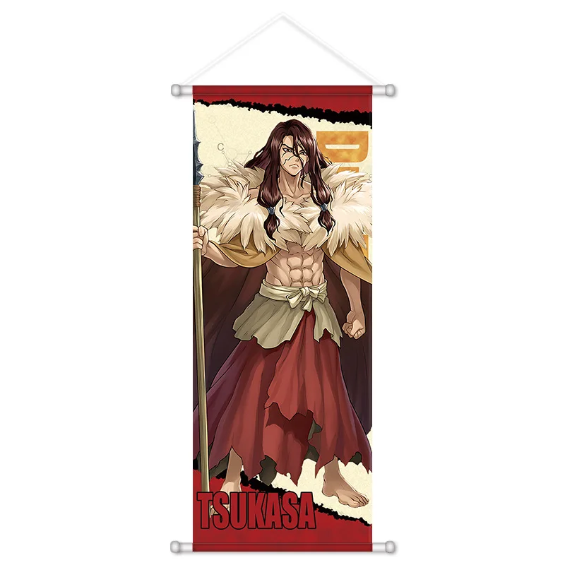 Doctor Stone Heroes Unite Wall Poster Cosplay Kohaku Ukyō Chrome Gen Ryusui Shishio Senku Anime Style Decorative For Fan Gift