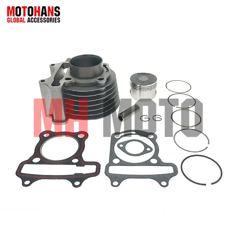 CYLINDER KIT 52.4MM BORE FOR 125CC KYMCO LIKE 09 MOVIE 99-00 MOVIE EURO3 06-07 XL125 01 XL125-150 EURO2 03-04
