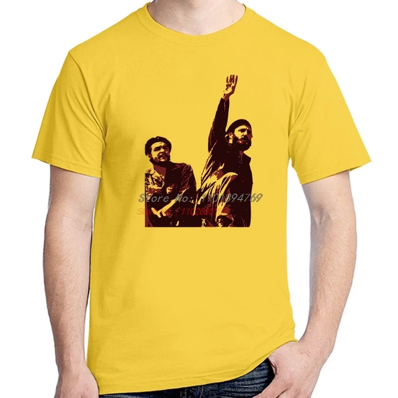 Che Guevare & Fidel Castro Harajuku Graphic T Shirt Summer Cotton Short Sleeve T-Shirts High Quality Streetwear Mens Clothes