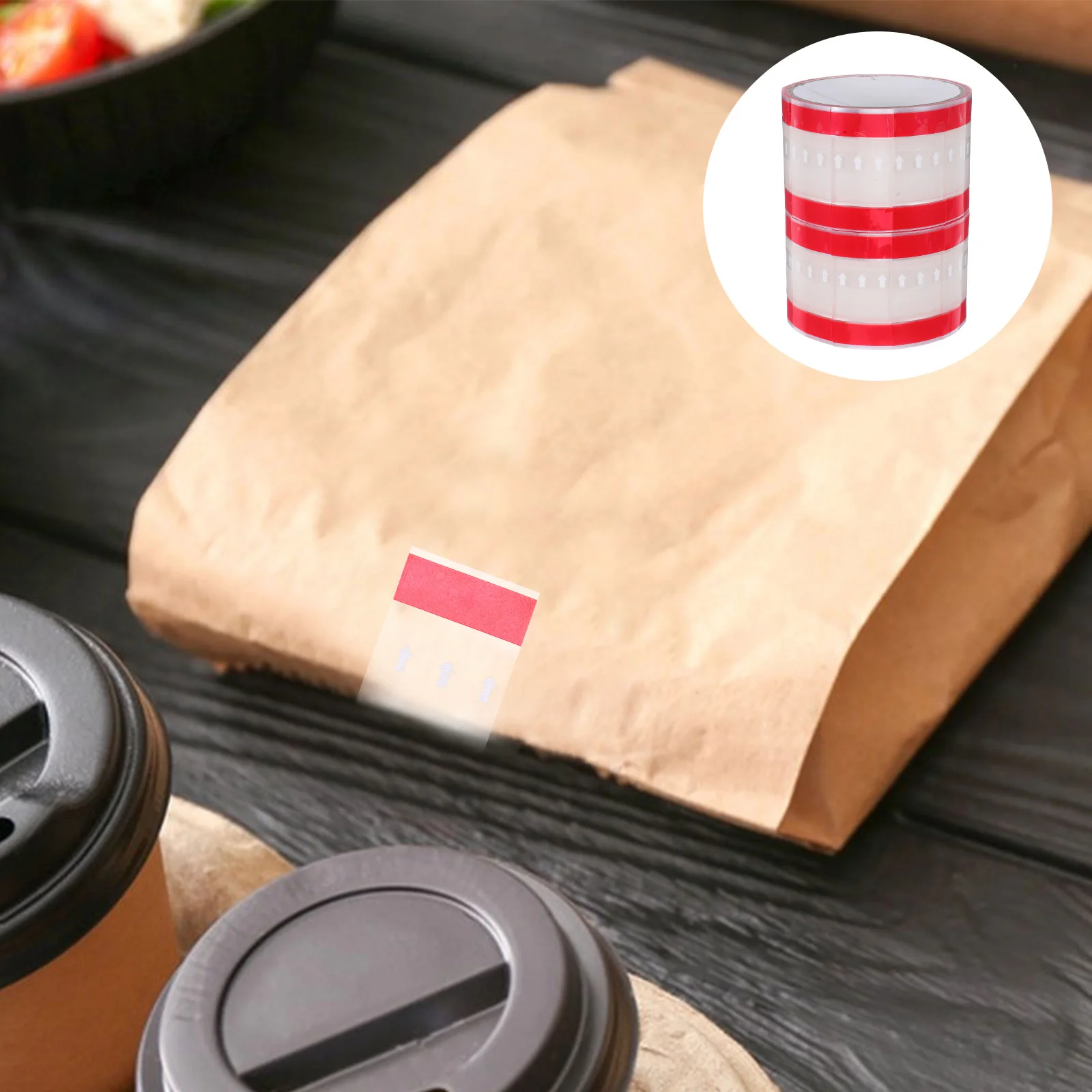 

2 Rolls Clear Sealing Sticker Adhesive Leak Proof Beverage Milk Cup Tamper Evident Cup Label Tamper Evident Stickers