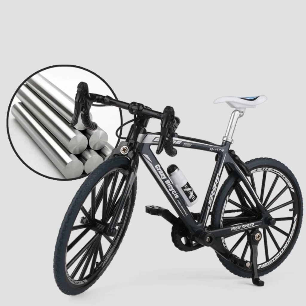 1:8 New Model Alloy Bicycle Diecast Finger Mountian Bikes Simulation Collection Gifts Toys