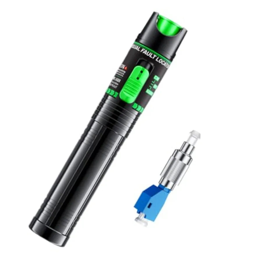 

【New model】Green Light Fiber Optic Tester - Visual Fault Locator 510nm Wavelength Compatible with SC/FC/ST/LC Interfaces Ideal
