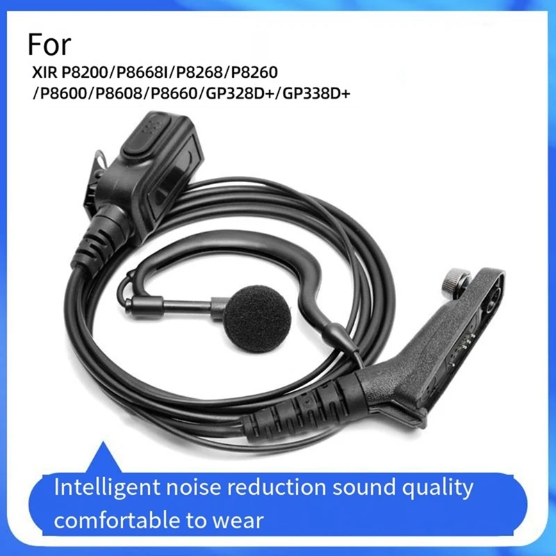 Ptt Earphone Earphone With Microphone For Motorola Xir P8268 P8668I P8608 P8660 GP328D+ GP338 Walkie-Talkie Earphone