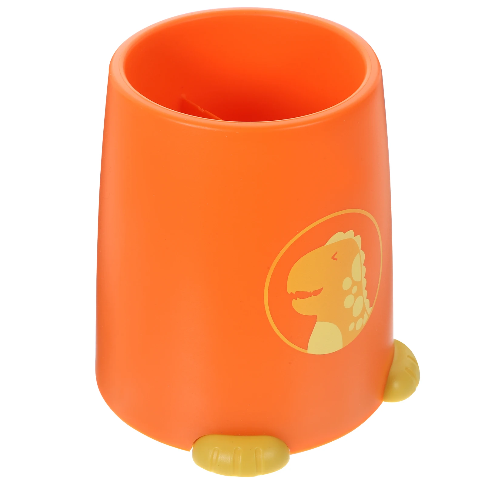 

Bright Orange Cartoon Utensil Holder Desktop Storage Spoon Fork Chopstick Organizer Cutlery Container Tidy Countertop Kitchen