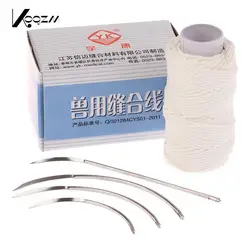 Veterinary Surgery Suture Needle And Suture Thread Pet Animal Pig Curved Trigeminal Needle Veterinarian Surgical Tool