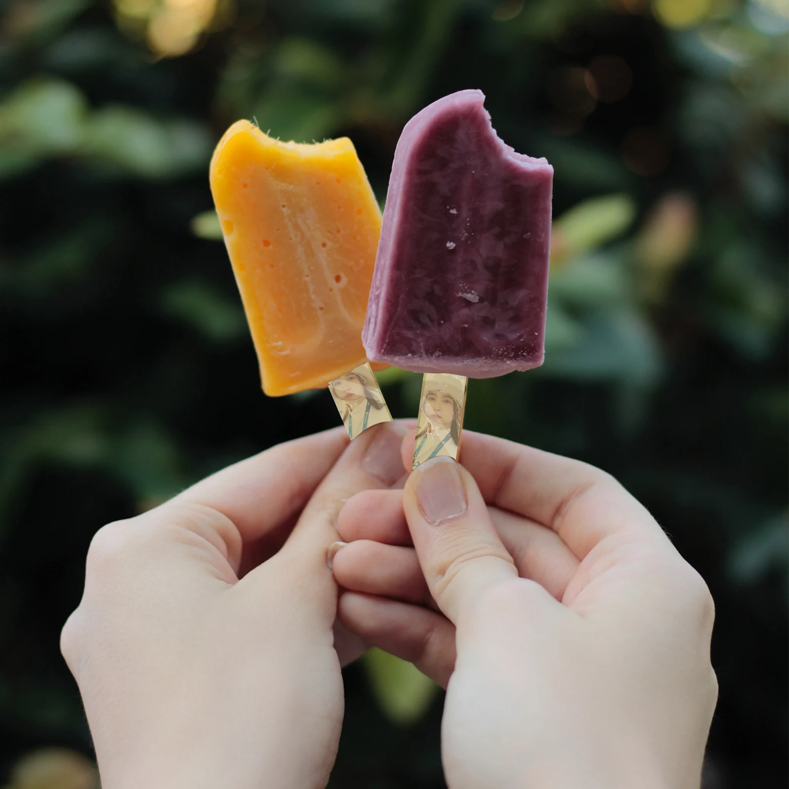 

20Pcs Acrylic Mirror Ice Cream Sticks Beautiful DIY Popsicle Craft Sticks Eco-Friendly Cake Tools