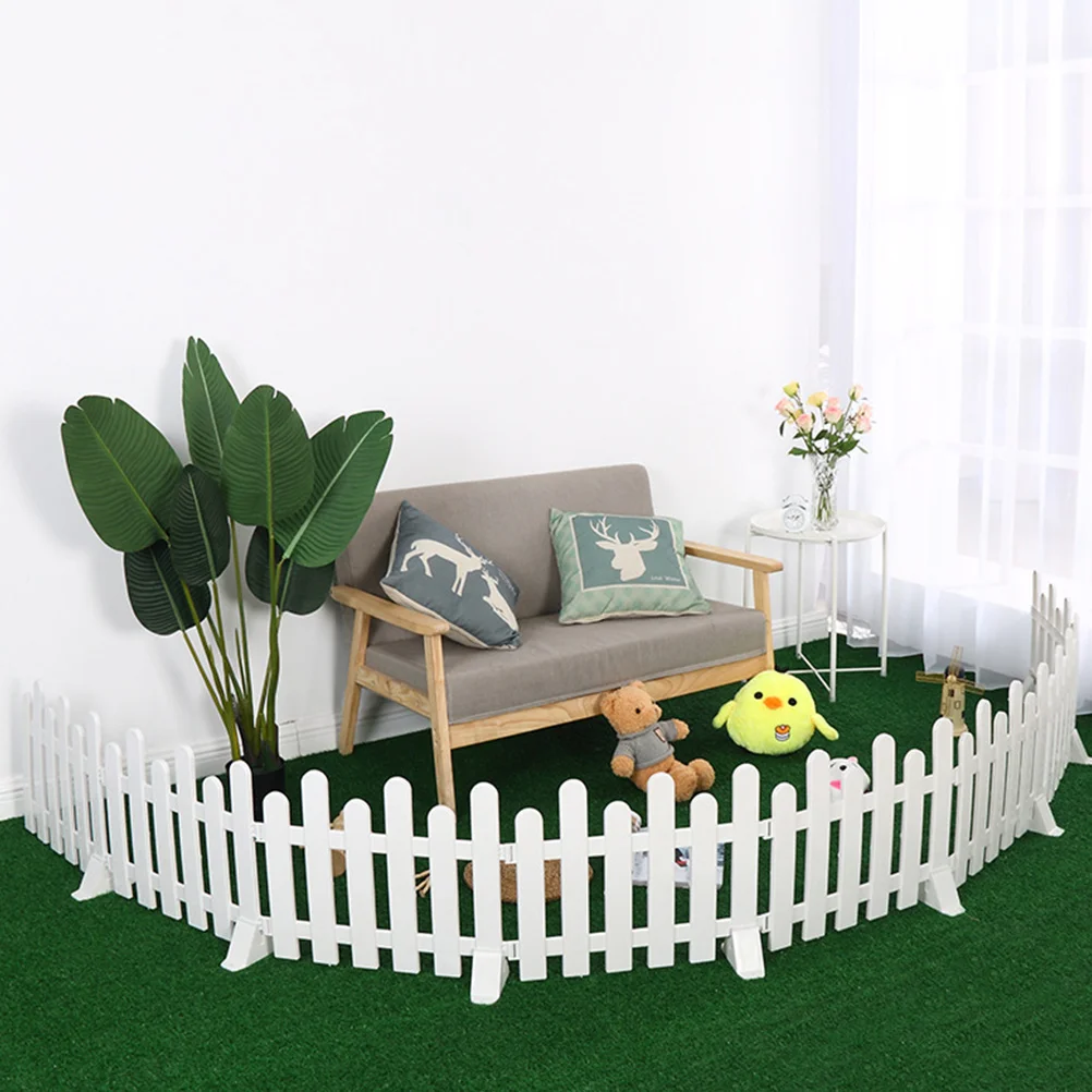 

Cage Barrier Fence Yard Stand Holder Accessories Small Standing White Plastic Base for