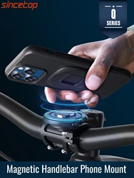 Bike Magnetic Phone Holder,Motorcycle Handlebar Phone Mount,Quick Release Moto/Mountain/Road Bike/MTB/Scooter/Electric Stand
