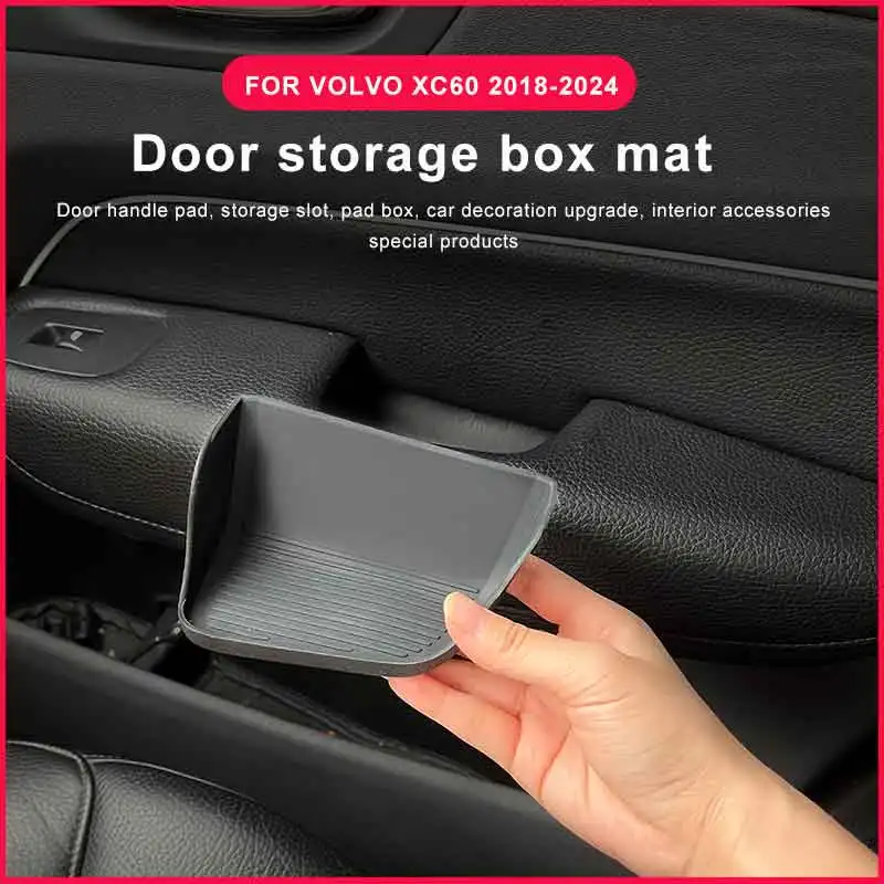 Car accessories FOR VOLVO XC60 Interior door handle pad Storage door slot pad Silicone protective pad interior 2018-2024