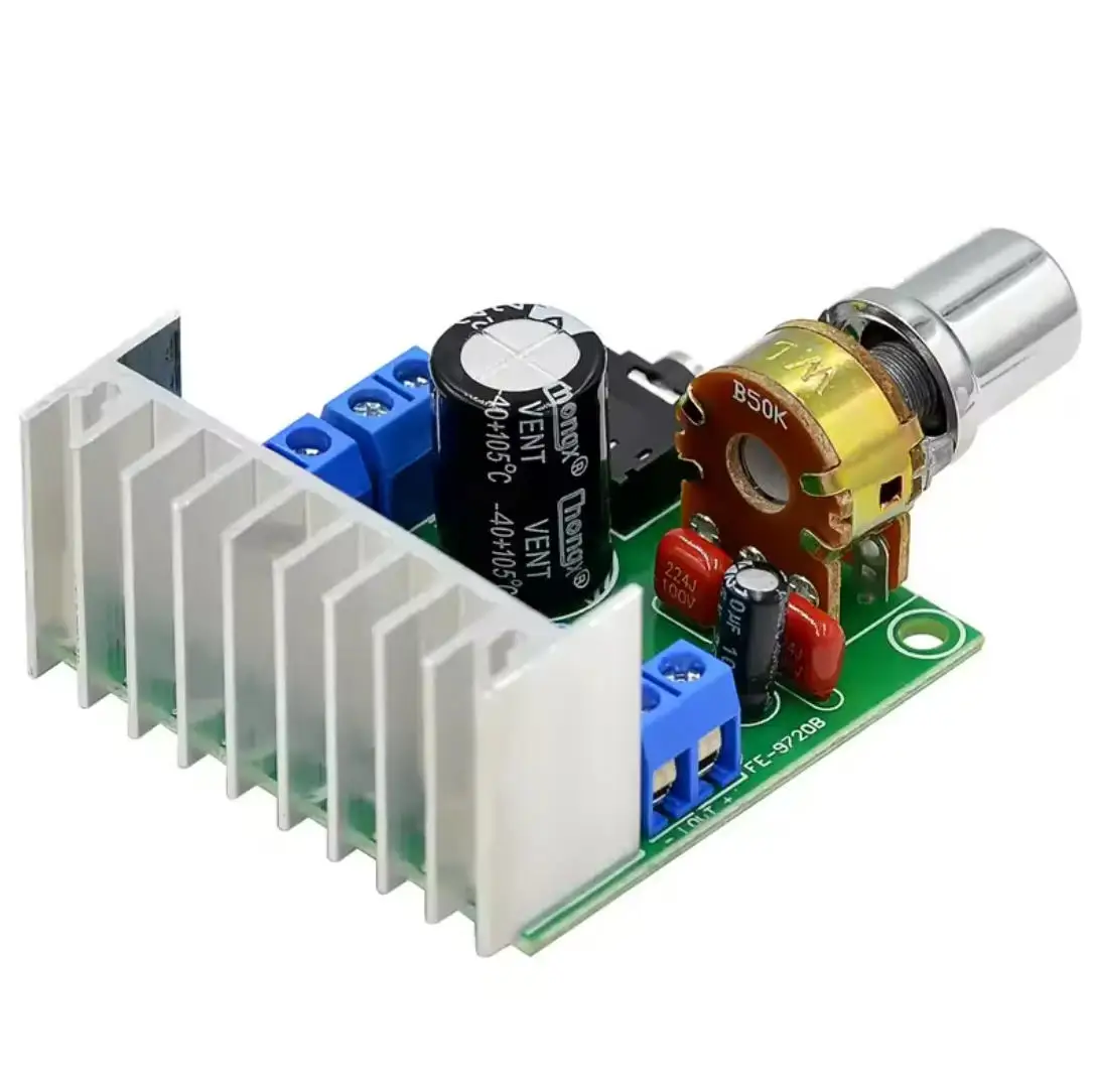 AC/DC 12V TDA7297 2x15W Digital Audio Amplifier DIY Kit Dual-Channel Module
