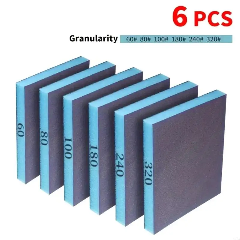 6pcs có thể giặt được sanding spong spo