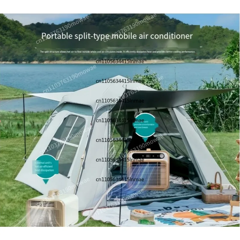 No Drainage Required Portable Camping Tent Air Conditioner Split Mobile Air Conditioner, No Installation Required