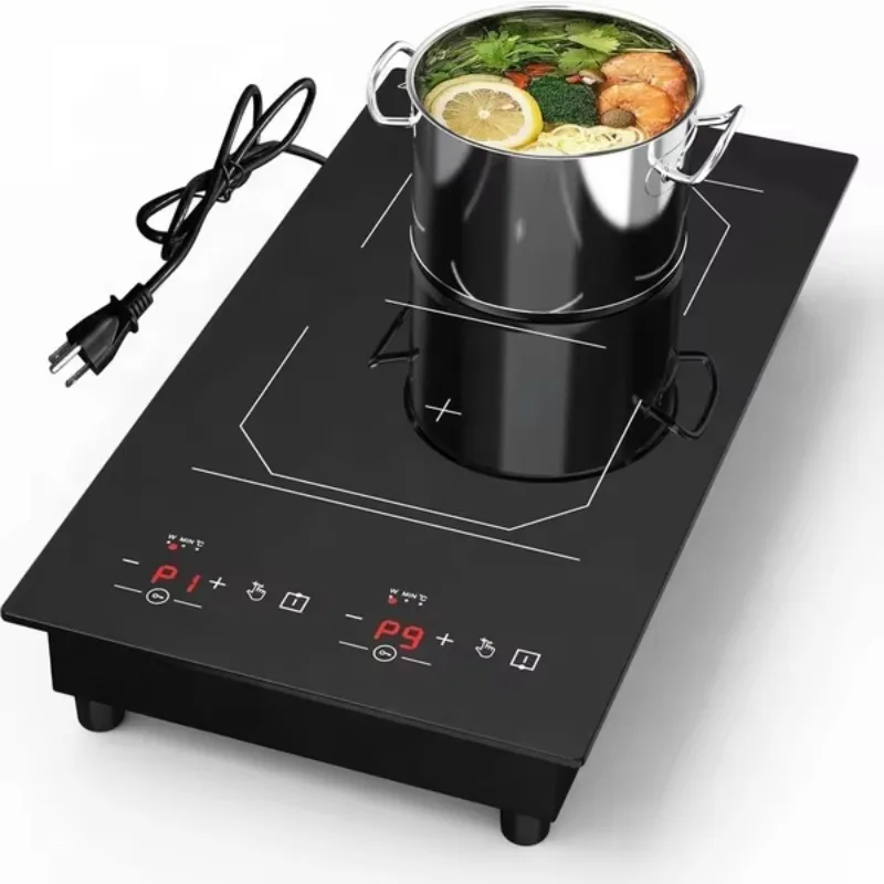 Airo Built-in 2 Zones Induction Cooker Touch Control Household Electric Stove Multi Power Hot Pot Induction Hob Factory Direct