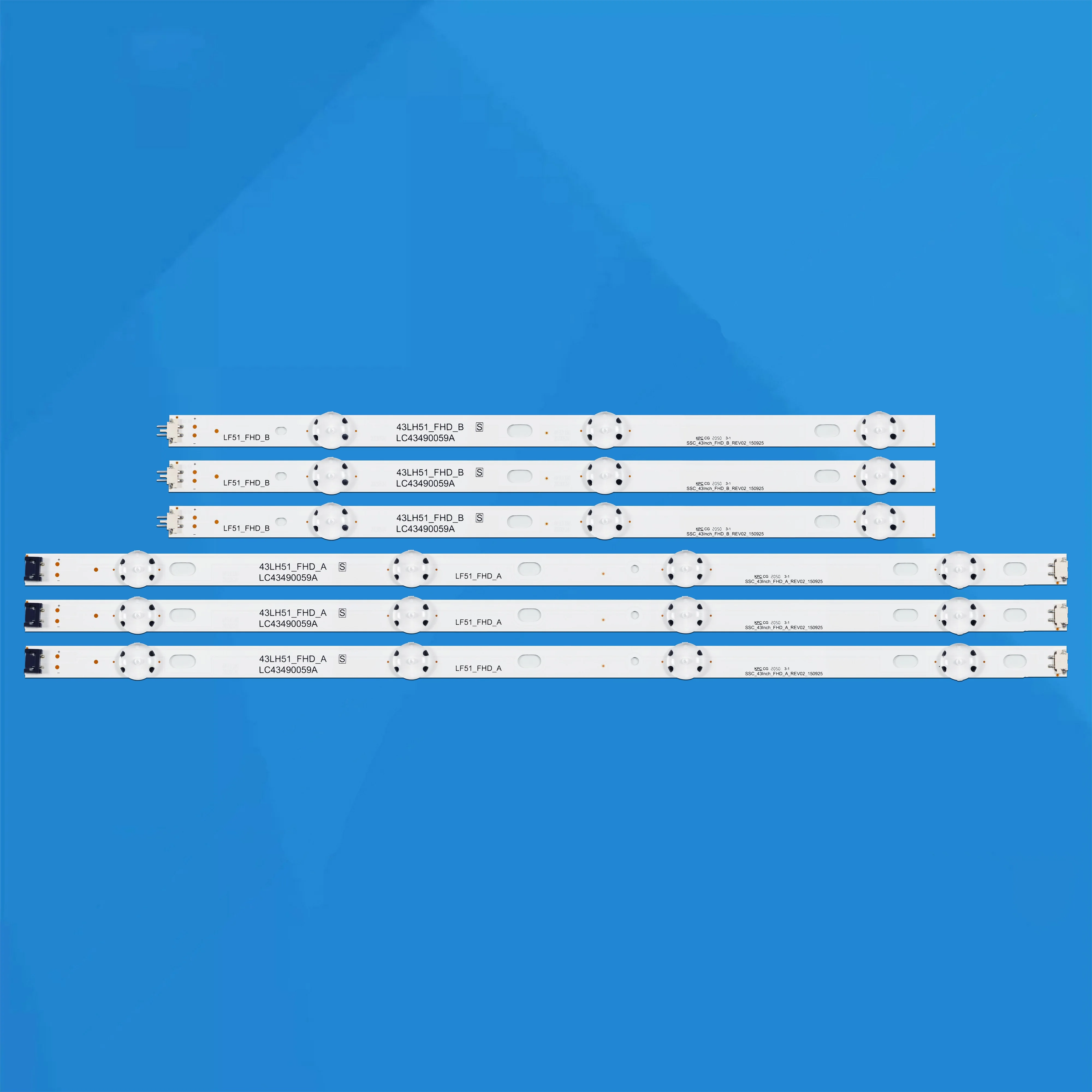 6pcs LED bar for SSC_43INCH_FHD_A_REV02_150925 SSC_43INCH_FHD_B_REV02_150925 LF51-FHD-A 43UM7100PUA 43LH5100-CE 43LH513V-ZD