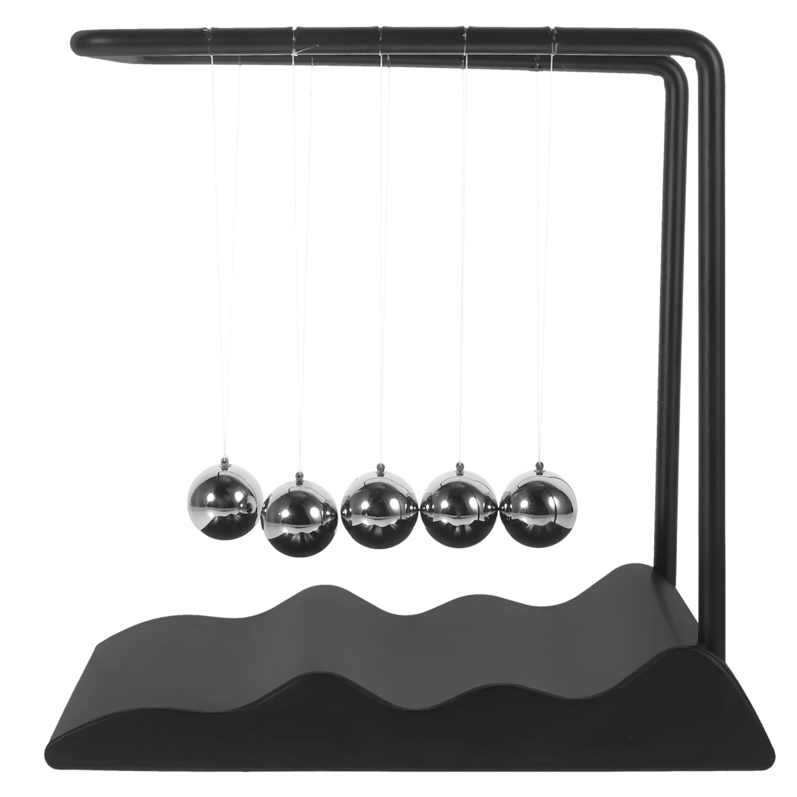 

Newton Billiard Ball Ornament Pendulum Beads Physics Balls Toy Science Steel Newtons Metal Decorate Swinging