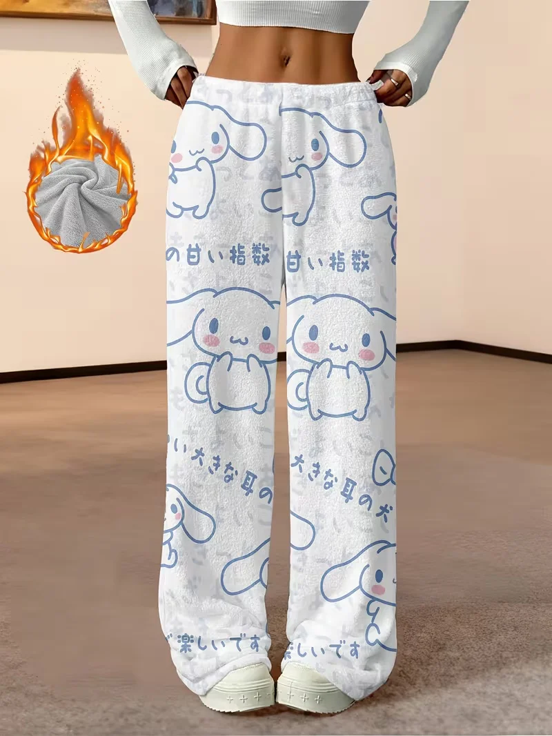 

Семейка Sanrio Kuromi Melody, рождественские пижамы, осенне-зимние плюшевые мультяшные теплые и для взрослых и детей