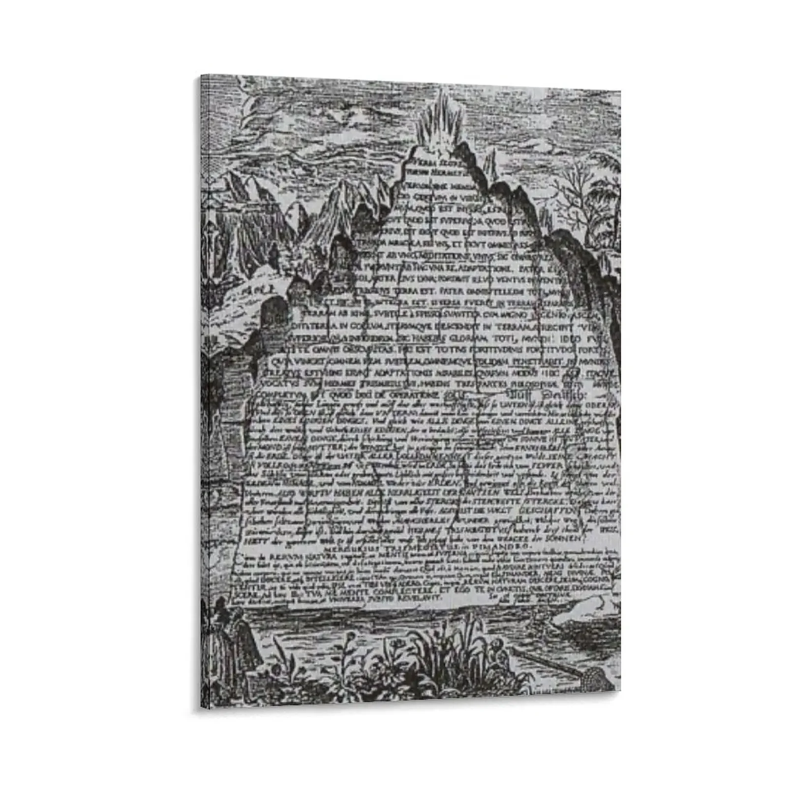 

Emerald Tablet Canvas Painting anime posters wall frame for living room