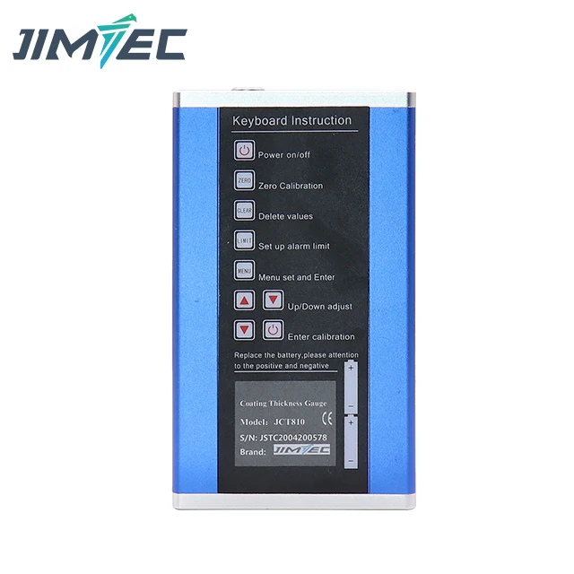 JMTEC JCT810 DFT متر قياس سمك طلاء الفيلم