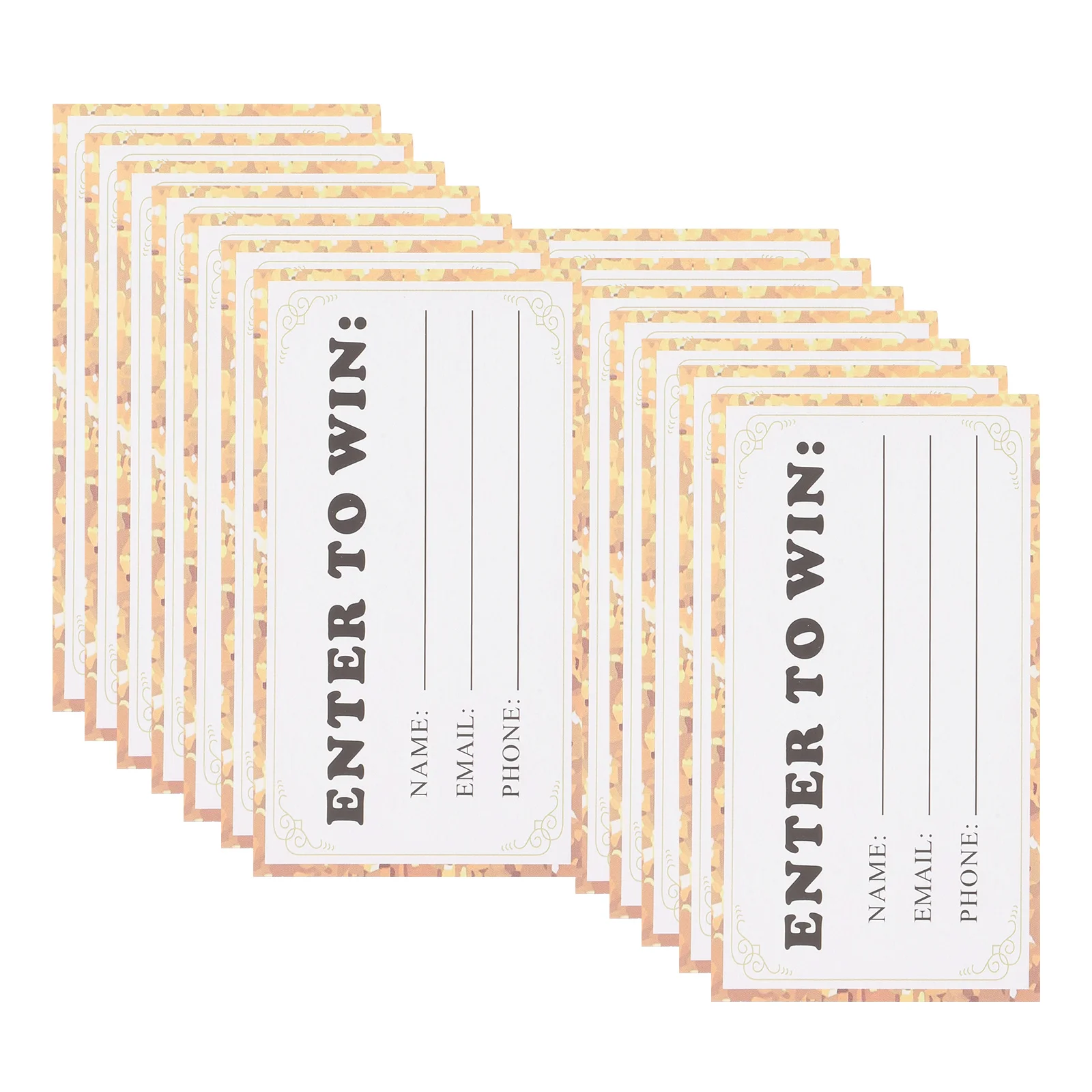

50Pcs Blank Raffle Tickets Entry Cards Smooth Writing Surface Good Luck Message Versatile Applications Events Raffle Tickers