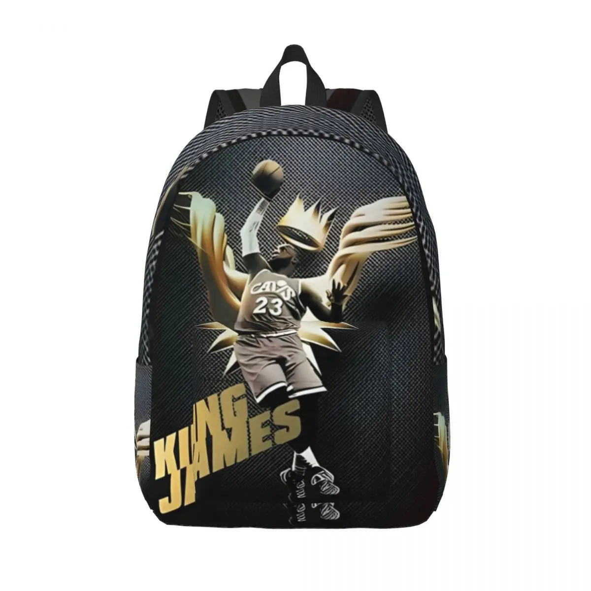 King-Lebron-James For Girls Boys Large Capacity Student Backpack Lightweight waterproof Backpack  15.7in 17.7in