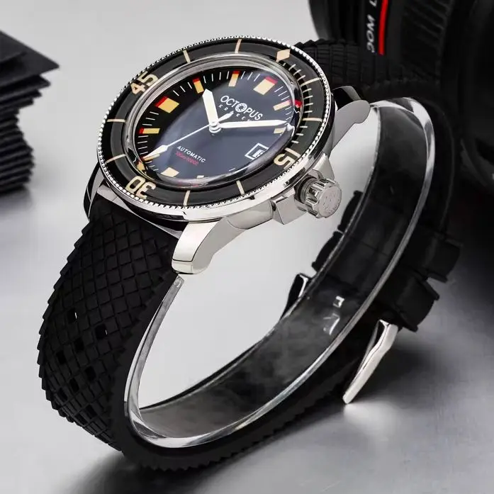 Octopus Men Automatic Watch 40mm Mechanical Wristwatch Diver 30ATM Waterproof C3 Luminous Sapphire Mirror PT5000 SW200