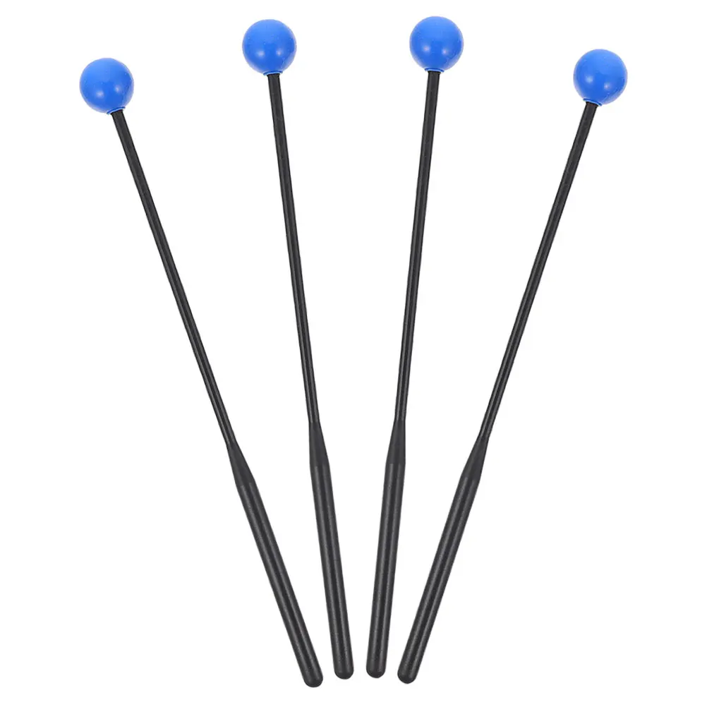 

2 Pairs Children's Drumsticks Vibraphone Mallets Percussion Electric Rubber Kit Musical Instrument
