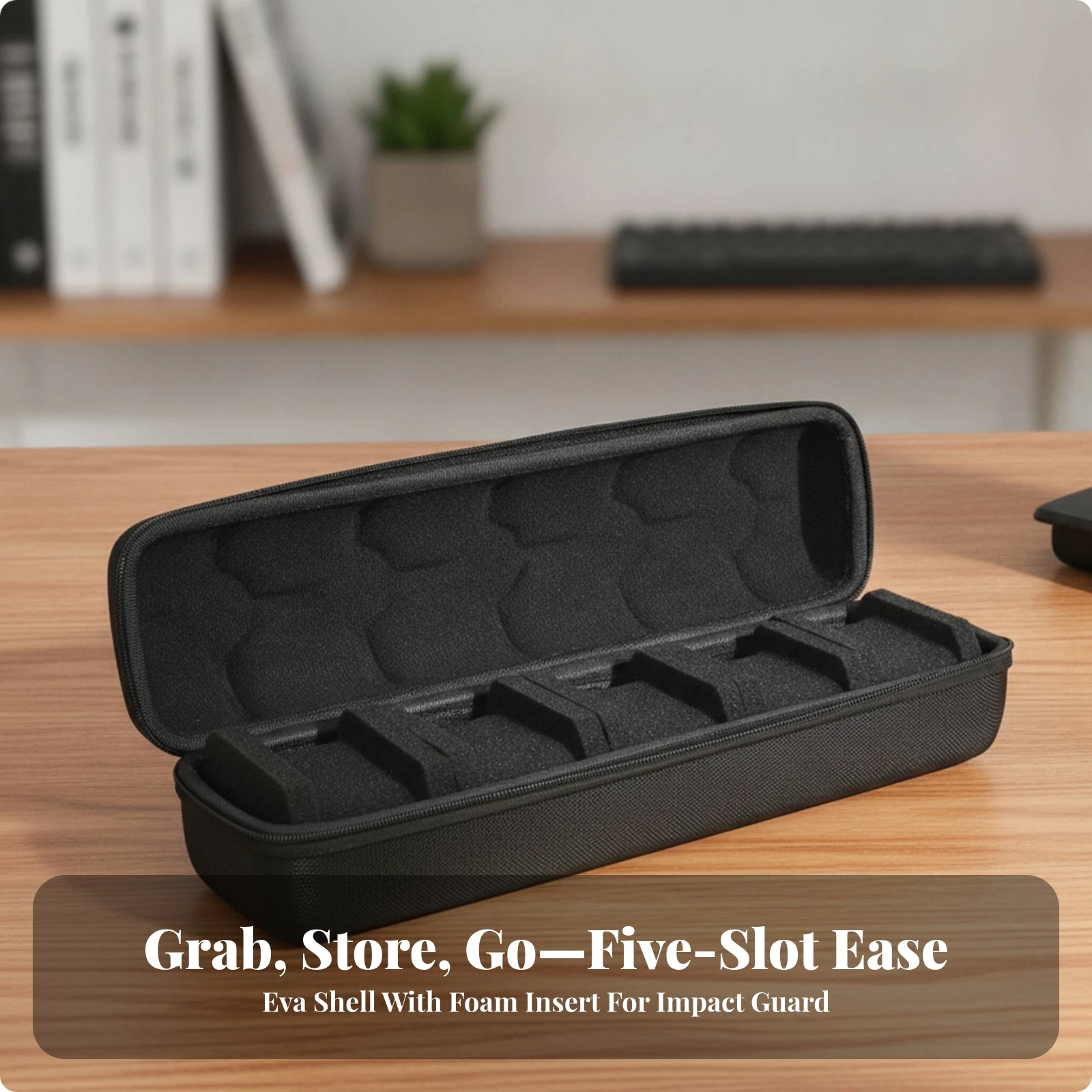 Watch Storage Case with Five Slots Portable Watch Travel Case with Handle Strong Scratch-Resistant for Travelers