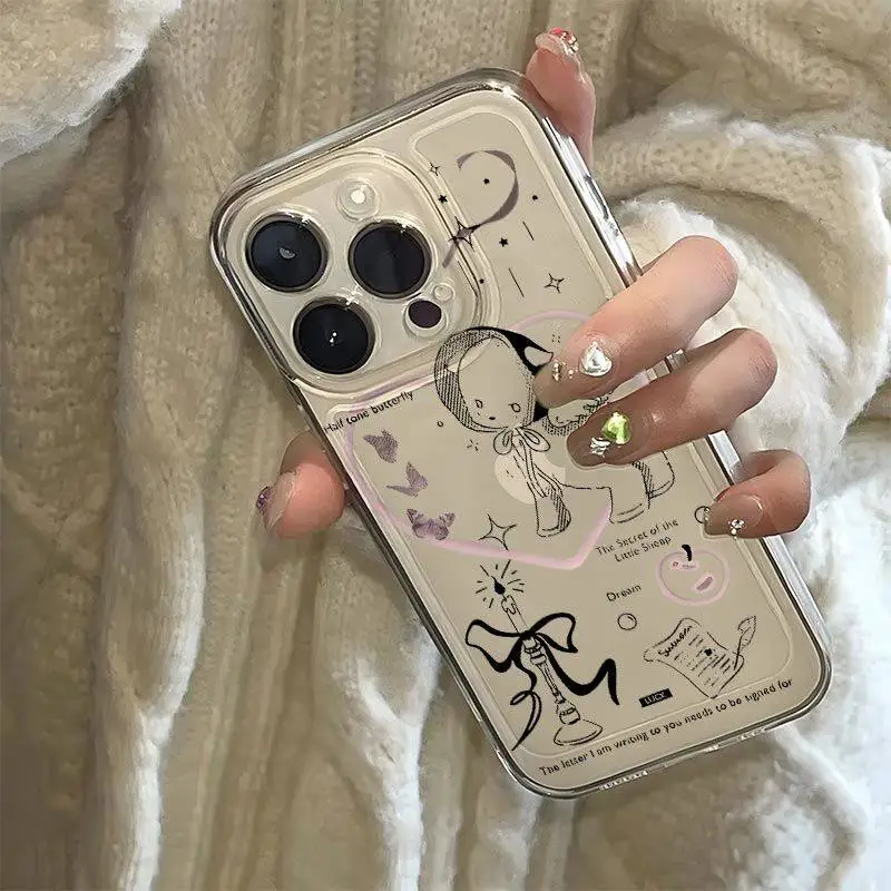 Angel Lamb Candle Star Phone Case For iPhone 17 AIR 16 E 15 14 13 12 11 XR PRO XS MAX 7 8 PLUS Anti Drop Dustproof Cover