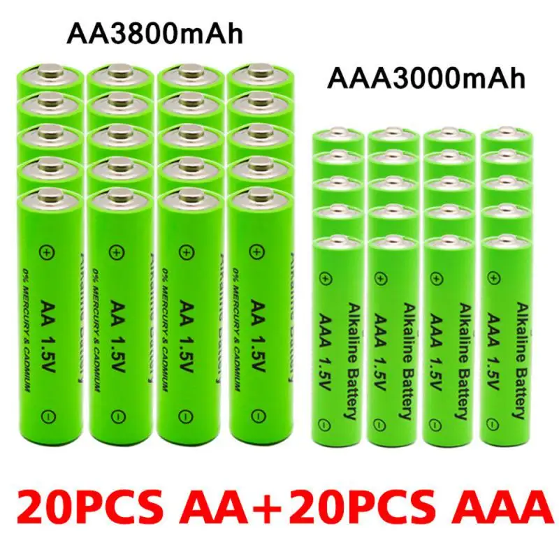 

4-20 шт., перезаряжаемые батарейки AAA 1,5 в, 3000 мАч