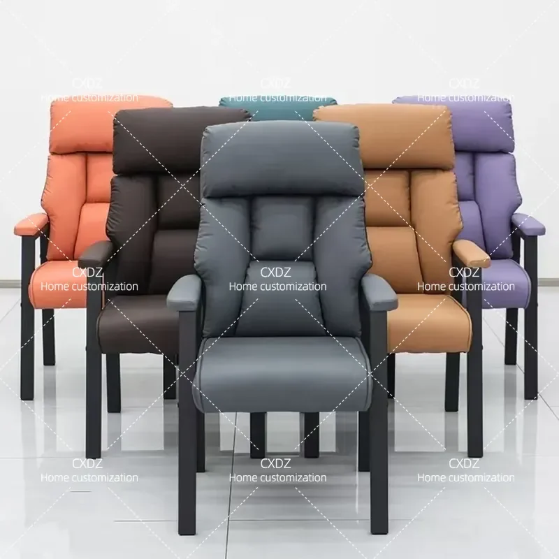 Mahjong Chair with Thickened Backrest and Spring Seat Cushion Comfortable Gaming Chair for Card Room Office Computer Use