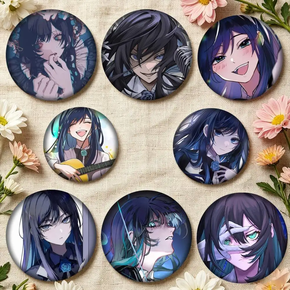 V-Virtual singer Ado S 25mm 32mm 44mm 58mm 75mm Brooches Badges Pins for Accessories Gift