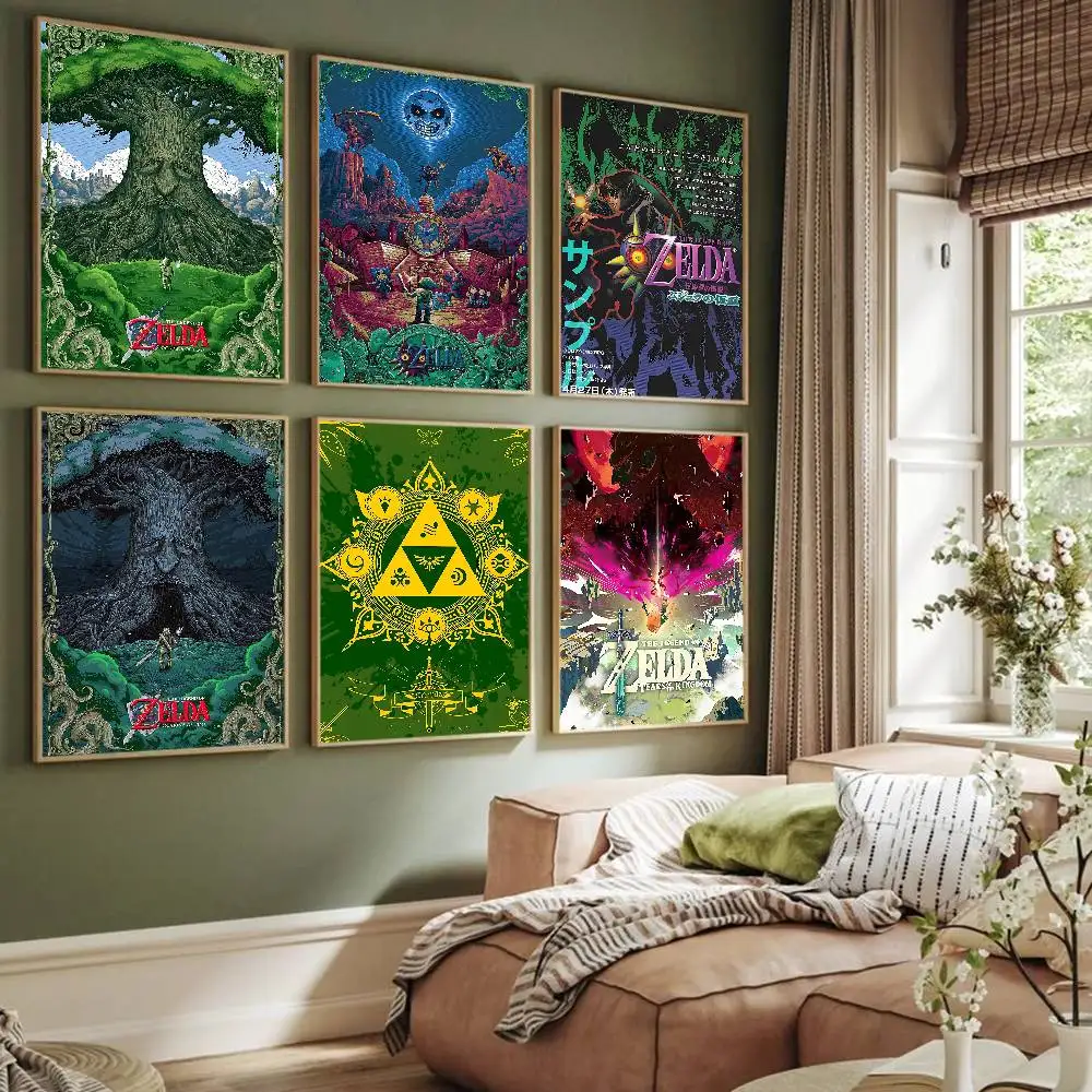 Anime L-Legend Video Game Z-Zeldas Classic Vintage Posters HD Quality Wall Art Retro Posters For Home Room Wall Decor