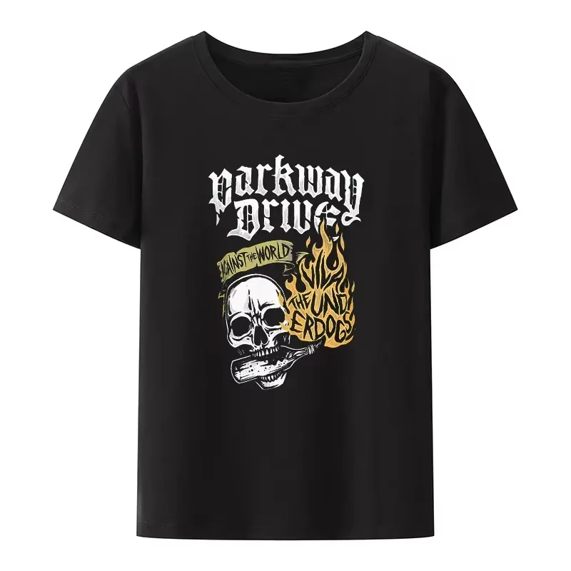

Hip-hop Style Parkway Drive Modal T-shirt Men Women Rock Metalcore Punk Fashion Streetwear Comfortable Breathable Camisetas