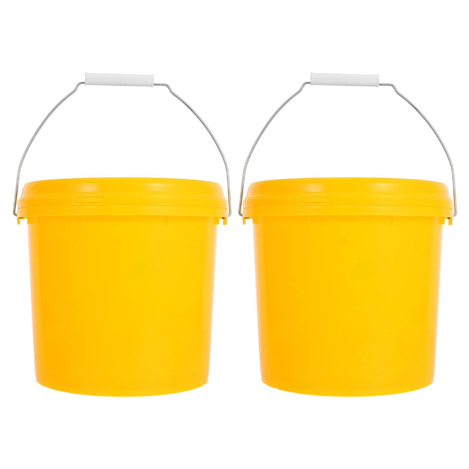 

2 Pcs Household Sealed Barrel Bucket with Lid Small Buckets Portable Multiuse for Cleaning Multi-functional