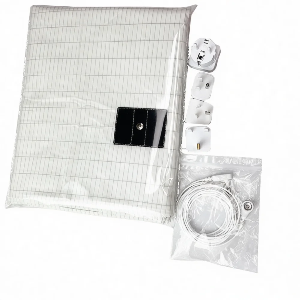Conductive Silver Fiber Grounding Sheet Bedding Anti Static Soft Breathable Antibacterial Skin Friendly Sleeping Bed Pad