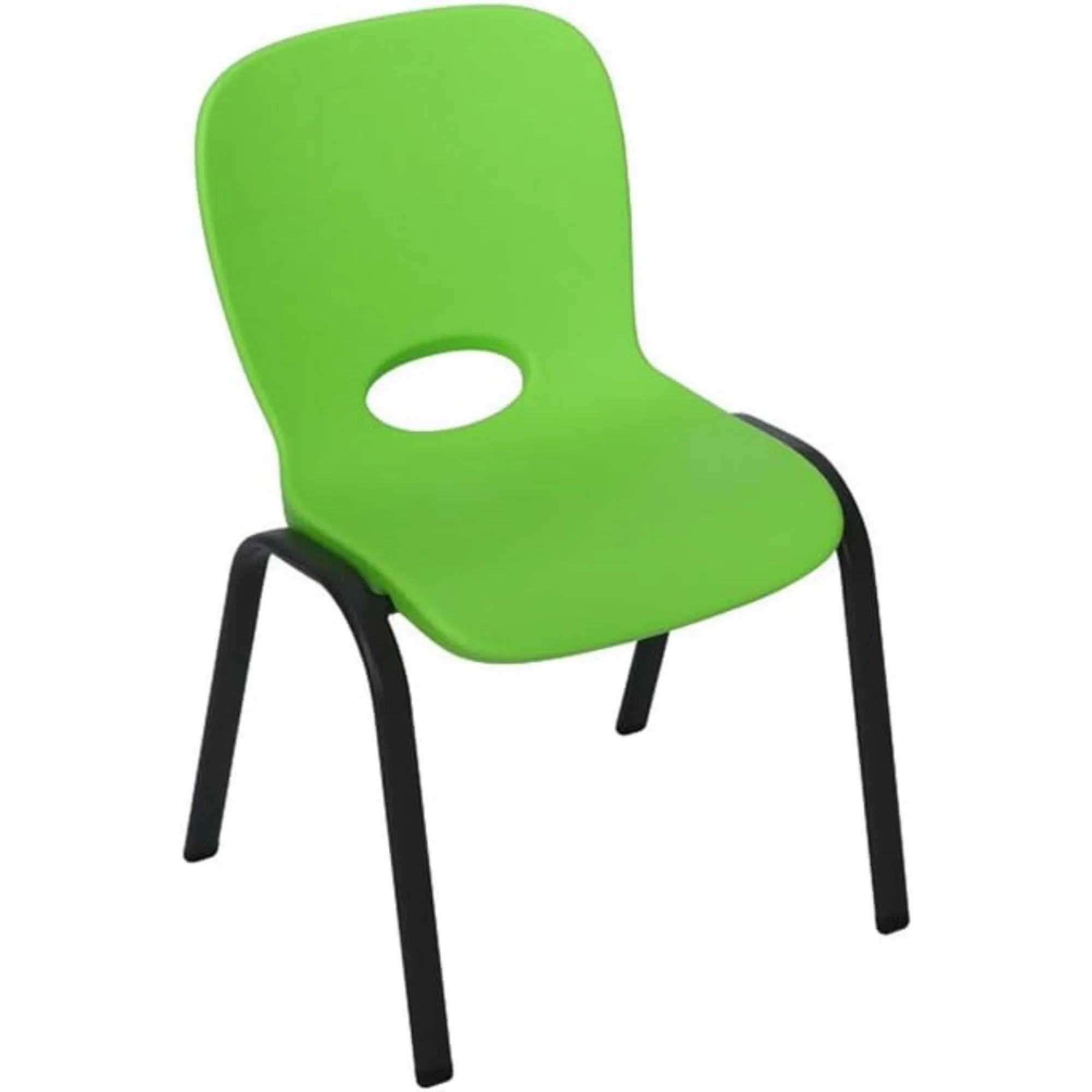 80473 Kids Stacking Chair (4 Pack), Lime Green