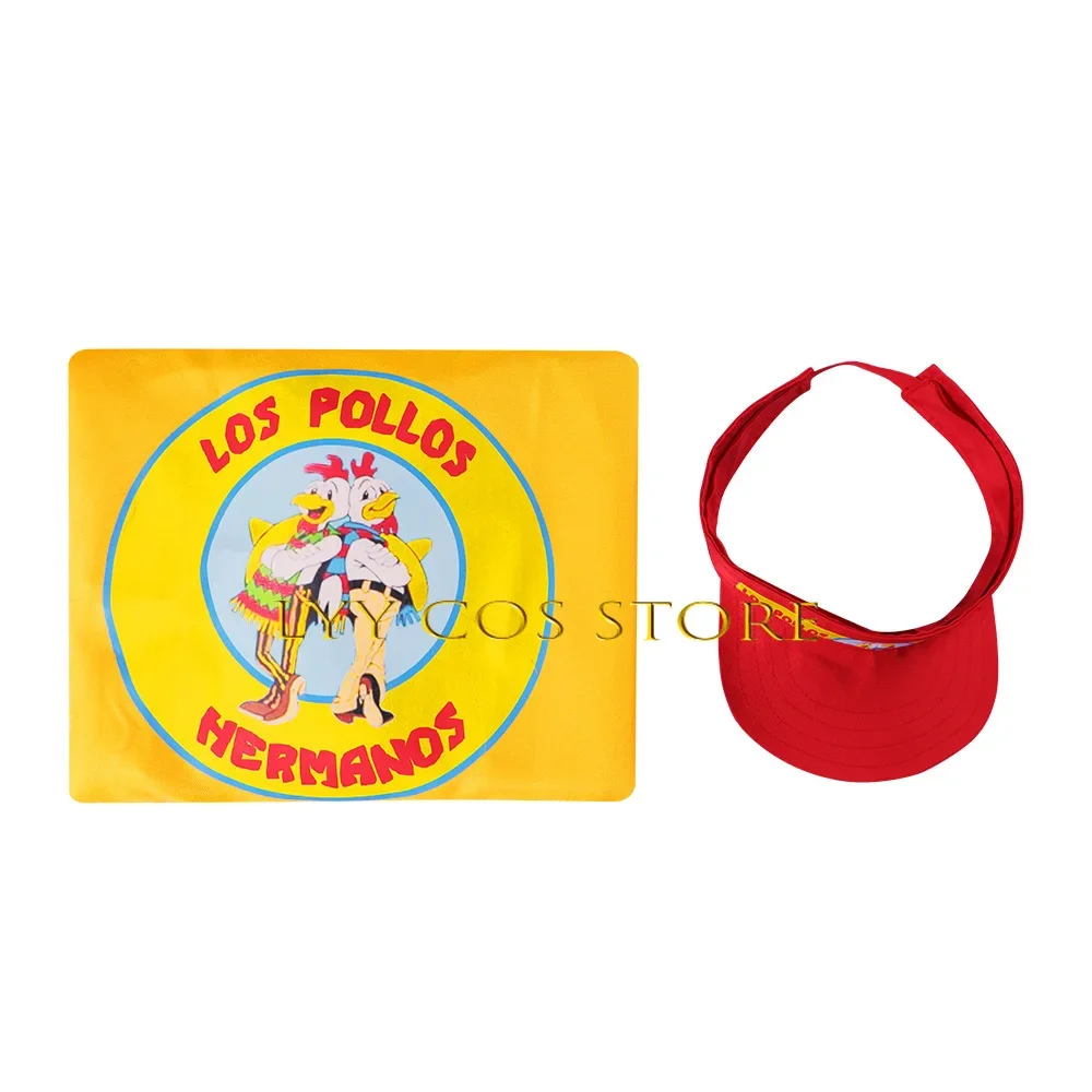 Los Chicken Brothers Cosplay Apron Universal Men Women Apron Hat Set Daily Party Funny Chook Costume Role play for Woman