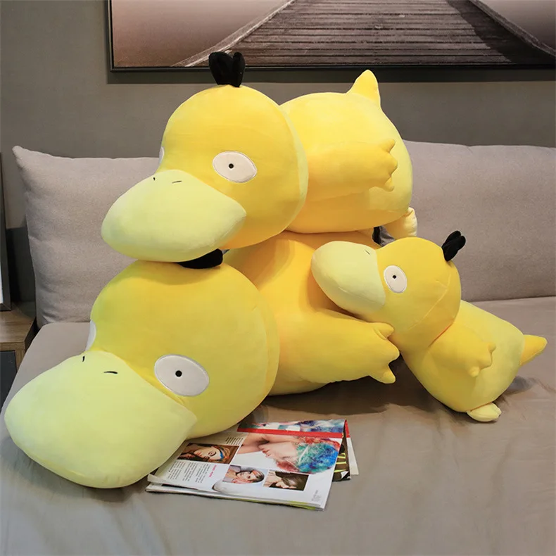 Big Size Peluche Pokemon Psyduck Plush Charmander Squirtle Pikachu Yellow Duck Plush Stuffed Animal Toy Gengar Doll Gift