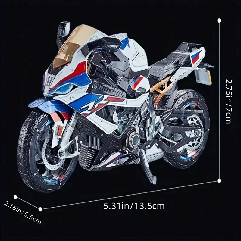 motorcycle 3D Metal Puzzle DIY Model Building Kit Adult Toys Birthday Gift