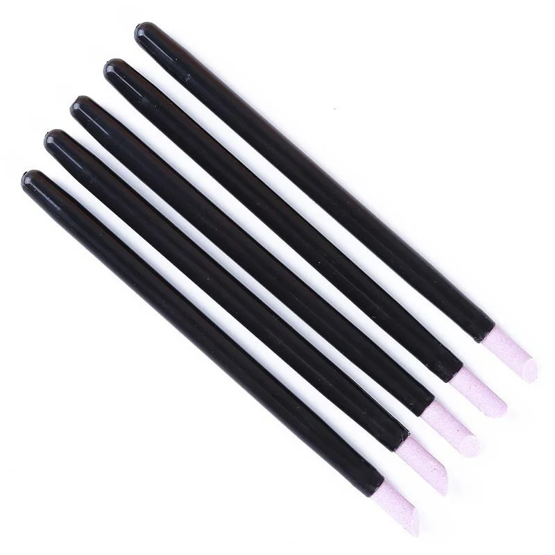 Nice Manicure 5pcs/set Nail Art Pusher Quartz Head Scrubs Cuticle Stick Pen Spoon Cut Manicure Care Nail Polishing Tools