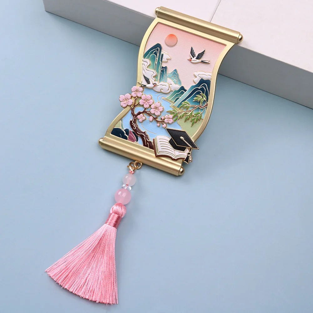 مرآة حمل معدنية عتيقة لتدفق المياه على نهر الجبال، هدية موسم التخرج المحمولة، مرآة محمولة للسفر