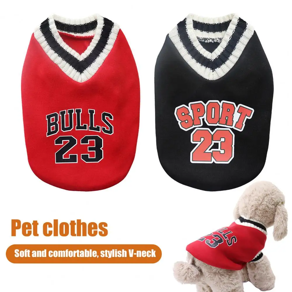 Dog Pullover Thickened Delicate Overlock Non-sticky Hair Pet Dog Two-legged Pullover Clothing Pet Pullover Keep Warm