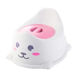 Baby Potty Training Seat with Backrest Portable Pot for Kids Baby Boy Toilet Cute Potty Stool for Boys - Pink