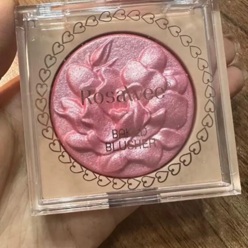 بودرة مكياج مجسمة طبيعية لامعة من Rose Glitter Brightening Contouring Blush Pearlescent Fine Sparkling Brightening #2
