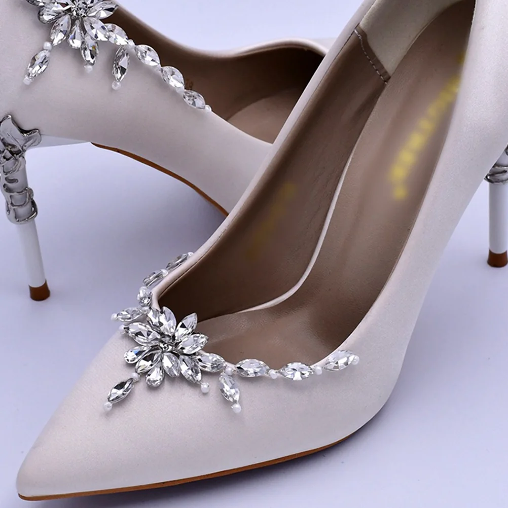 Removable Shoe Ornament Wedding Shoes Decoration Personality High Heels Decorations Buckles Rhinestones Bridal Clips DIY