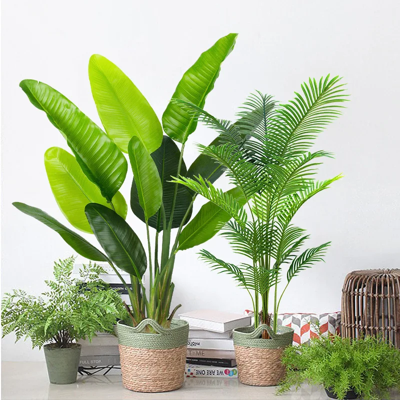 Plantas artificiales para decoración de la habitación del hogar, árbol simulado, Dypsis, Lutescens,Jacaranda, Mimosifolia, Ravenala, Adagascariensis, Sonn, 1,2/2,5 m