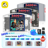 5400 In 1 Game Card For Nintendo 64 Retro Video Game No Region Restriction Automatic Save Backup Game Cartridge For N64