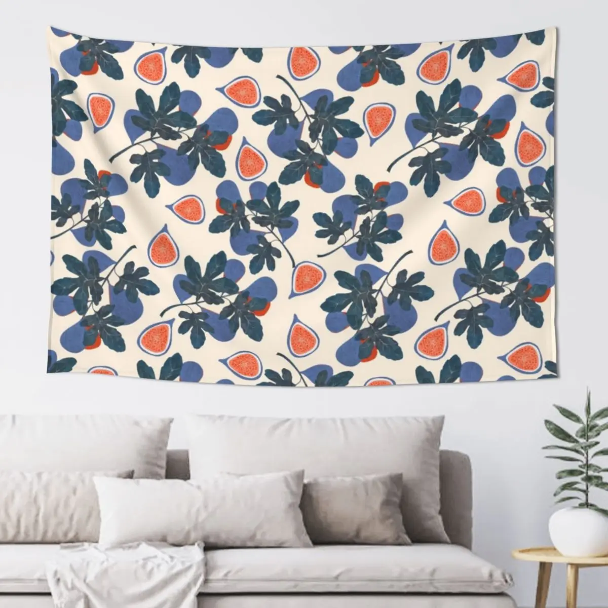 

Figs pattern Tapestry On The Wall Wall Decor Hanging Bathroom Decor Tapestry