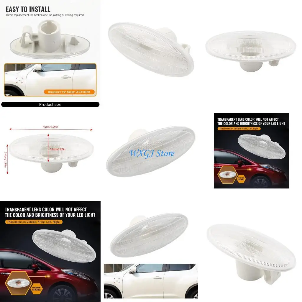 

37JE Waterproof Dustproof LED Turn Indicators Lamps for Long Lasting Use 2pcs